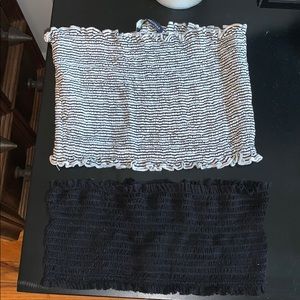 Two brandy Melville bandeaus